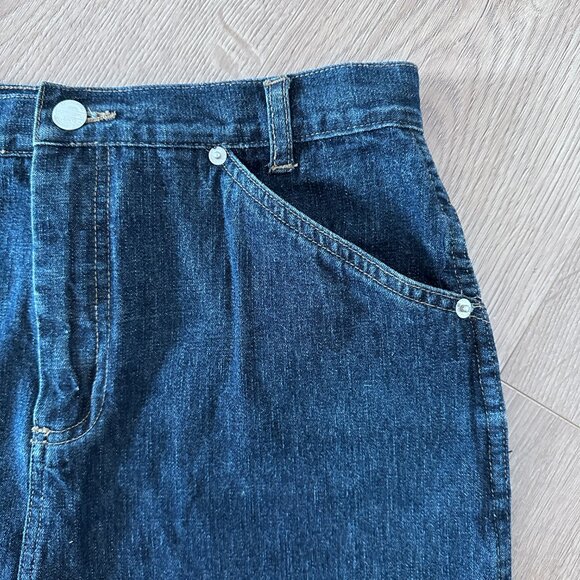 Vintage 90's Midi Denim Jean Skirt sz S - Picture 5 of 13